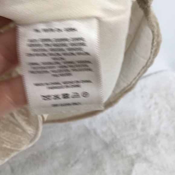 Anthropologie Floreat Crinkle Velvet Dress Casual Career Champagne Size XS - Picture 3 of 10